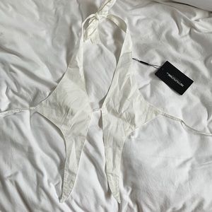 PLT White tie crop top